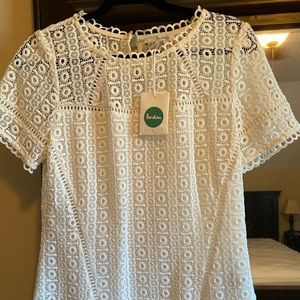 Boden Crocheted Blouse